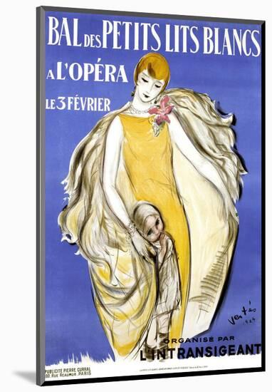 Bal des Petits Lits Blancs-Marcel Vertes-Mounted Art Print