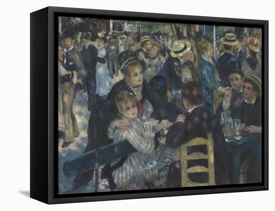 Bal du Moulin de la Galette, Montmartre-Pierre-Auguste Renoir-Framed Stretched Canvas