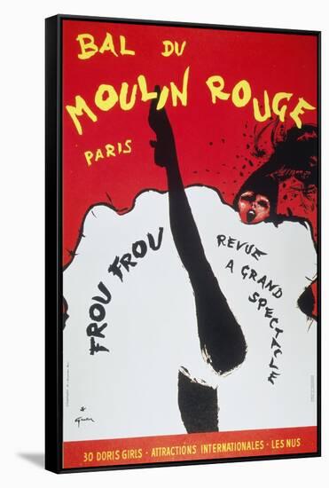 Bal Du Moulin Rouge Paris; Frou Frou - Revue a Grand Spectacle-null-Framed Stretched Canvas