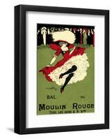 Bal du Moulin Rouge-null-Framed Art Print