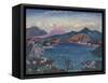 Bala Lake, C.1911-James Dickson Innes-Framed Stretched Canvas