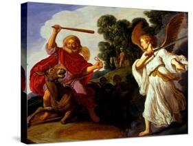 Balaam and His Ass, C.1620-Pieter Lastman-Stretched Canvas