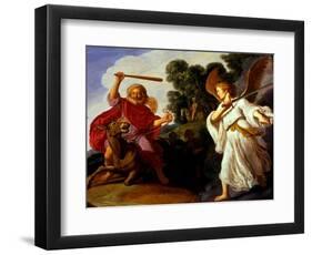 Balaam and His Ass, C.1620-Pieter Lastman-Framed Giclee Print