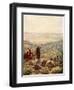 Balaam blessing the camp of Israel - Bible-William Brassey Hole-Framed Premium Giclee Print