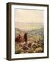 Balaam blessing the camp of Israel - Bible-William Brassey Hole-Framed Giclee Print