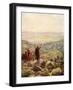 Balaam blessing the camp of Israel - Bible-William Brassey Hole-Framed Giclee Print