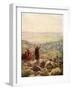 Balaam blessing the camp of Israel - Bible-William Brassey Hole-Framed Giclee Print