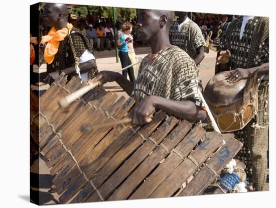 Balafon Players During Festivities, Sikasso, Mali, Africa-De Mann Jean-Pierre-Stretched Canvas