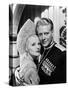 BALALAIKA, 1939 directed by REINHOLD SCHUNZEL Ilona Massey and Nelson Eddy (b/w photo)-null-Stretched Canvas