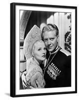 BALALAIKA, 1939 directed by REINHOLD SCHUNZEL Ilona Massey and Nelson Eddy (b/w photo)-null-Framed Photo