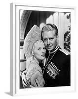 BALALAIKA, 1939 directed by REINHOLD SCHUNZEL Ilona Massey and Nelson Eddy (b/w photo)-null-Framed Photo