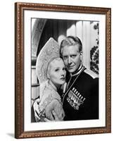 BALALAIKA, 1939 directed by REINHOLD SCHUNZEL Ilona Massey and Nelson Eddy (b/w photo)-null-Framed Photo