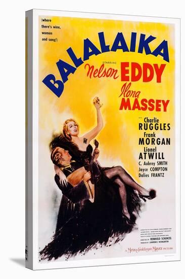 Balalaika, from Left: Nelson Eddy, Ilona Massey, 1939-null-Stretched Canvas