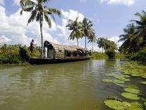 Houseboat in Murinjapuzha, Near Vaikom, Kerala, India-Balan Madhavan-Photographic Print