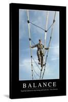 Balance: Inspirational Quote and Motivational Poster-null-Stretched Canvas