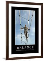 Balance: Inspirational Quote and Motivational Poster-null-Framed Photographic Print