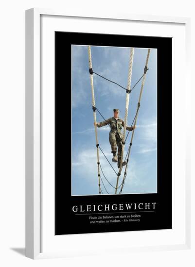 Balance: Motivationsposter Mit Inspirierendem Zitat-null-Framed Photographic Print