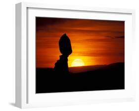 Balance Rock at Sunset, Arches National Park, Utah, USA-Jerry & Marcy Monkman-Framed Premium Photographic Print