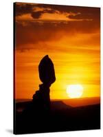 Balance Rock at Sunset, Arches National Park, Utah, USA-Jerry & Marcy Monkman-Stretched Canvas