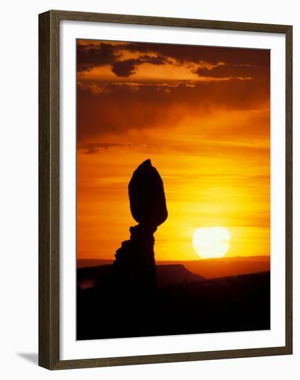 Balance Rock at Sunset, Arches National Park, Utah, USA-Jerry & Marcy Monkman-Framed Premium Photographic Print