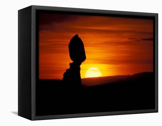 Balance Rock at Sunset, Arches National Park, Utah, USA-Jerry & Marcy Monkman-Framed Stretched Canvas