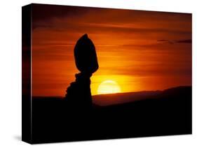 Balance Rock at Sunset, Arches National Park, Utah, USA-Jerry & Marcy Monkman-Stretched Canvas