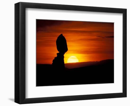 Balance Rock at Sunset, Arches National Park, Utah, USA-Jerry & Marcy Monkman-Framed Photographic Print