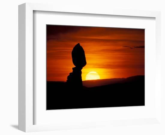 Balance Rock at Sunset, Arches National Park, Utah, USA-Jerry & Marcy Monkman-Framed Photographic Print