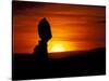 Balance Rock at Sunset, Arches National Park, Utah, USA-Jerry & Marcy Monkman-Stretched Canvas