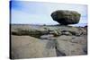 Balance Rock on the East Coast of Graham Island. it Is a Glacial Erratic from the Last Ice Age-Richard Wright-Stretched Canvas