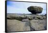 Balance Rock on the East Coast of Graham Island. it Is a Glacial Erratic from the Last Ice Age-Richard Wright-Framed Stretched Canvas