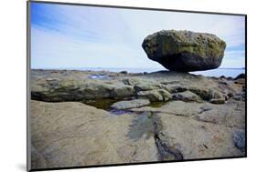 Balance Rock on the East Coast of Graham Island. it Is a Glacial Erratic from the Last Ice Age-Richard Wright-Mounted Photographic Print