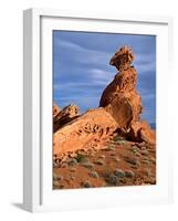 Balance Rock, Valley of Fire State Park, Nevada, USA-Charles Sleicher-Framed Photographic Print