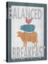 Balanced Breakfast One-Alicia Soave-Stretched Canvas