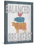 Balanced Breakfast One-Alicia Soave-Stretched Canvas