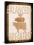 Balanced Breakfast Two-Alicia Soave-Framed Stretched Canvas