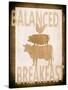 Balanced Breakfast Two-Alicia Soave-Stretched Canvas
