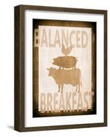 Balanced Breakfast Two-Alicia Soave-Framed Art Print