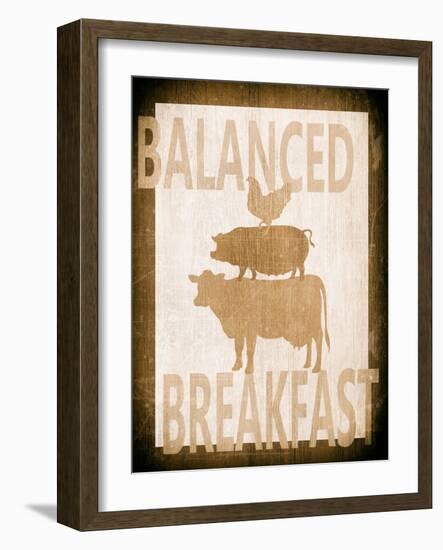 Balanced Breakfast Two-Alicia Soave-Framed Art Print