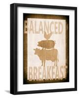 Balanced Breakfast Two-Alicia Soave-Framed Art Print