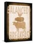 Balanced Breakfast Two-Alicia Soave-Framed Stretched Canvas