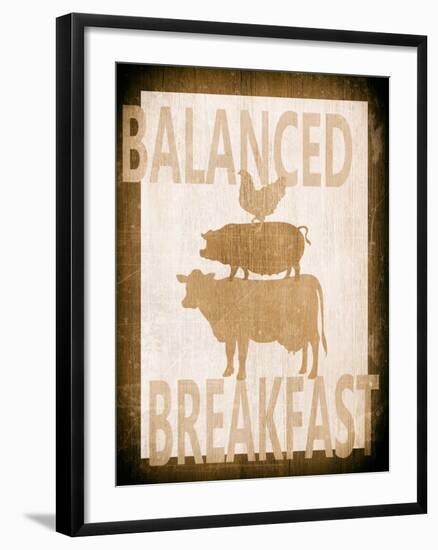 Balanced Breakfast Two-Alicia Soave-Framed Art Print