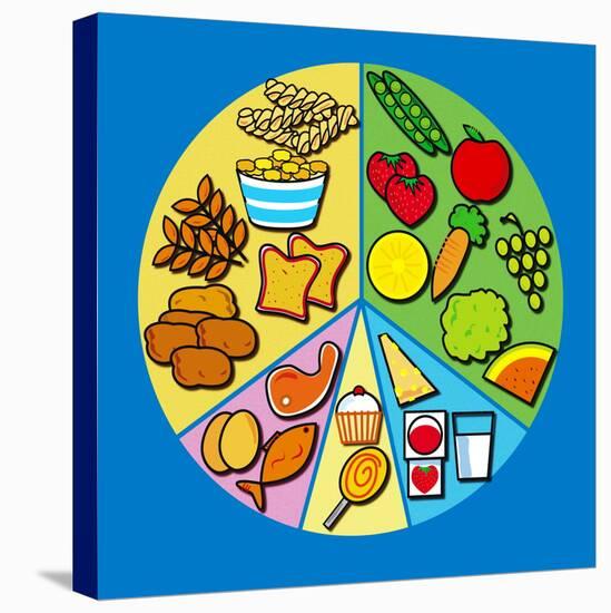 Balanced Diet-David Nicholls-Stretched Canvas