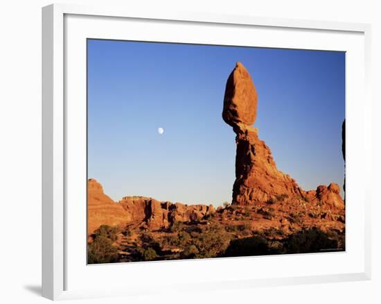 Balanced Rock, Arches National Park, Moab, Utah, United States of America (U.S.A.), North America-Lee Frost-Framed Photographic Print