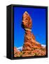 Balanced Rock, Arches National Park, Moab, Utah, USA-null-Framed Stretched Canvas