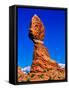 Balanced Rock, Arches National Park, Moab, Utah, USA-null-Framed Stretched Canvas