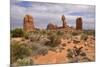 Balanced Rock, Arches National Park, Utah, United States of America, North America-Gary Cook-Mounted Photographic Print