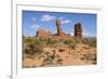 Balanced Rock, Arches National Park, Utah, United States of America, North America-Gary Cook-Framed Photographic Print