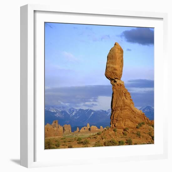 Balanced Rock, Arches National Park, Utah, USA-Tony Gervis-Framed Photographic Print