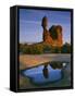 Balanced Rock, Arches National Park, Utah, USA-Charles Gurche-Framed Stretched Canvas